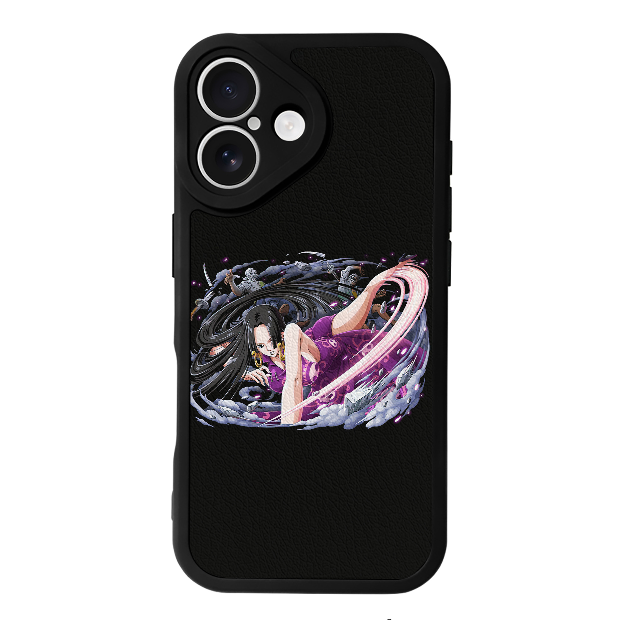 （画像用） ワンピース ボア・ハンコック ONE PIECE Boa·Hancock 【iPhone 16シリーズ対応】シリコンスマホケース（レザー調） 材質：シリコン